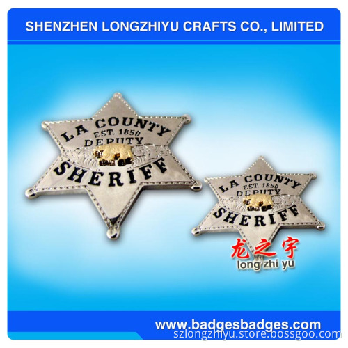 3D Metal Sheriff Badge (LZY-000099)